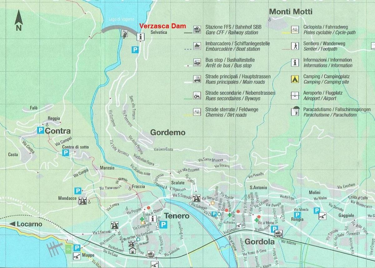 Karte von camping Schweiz