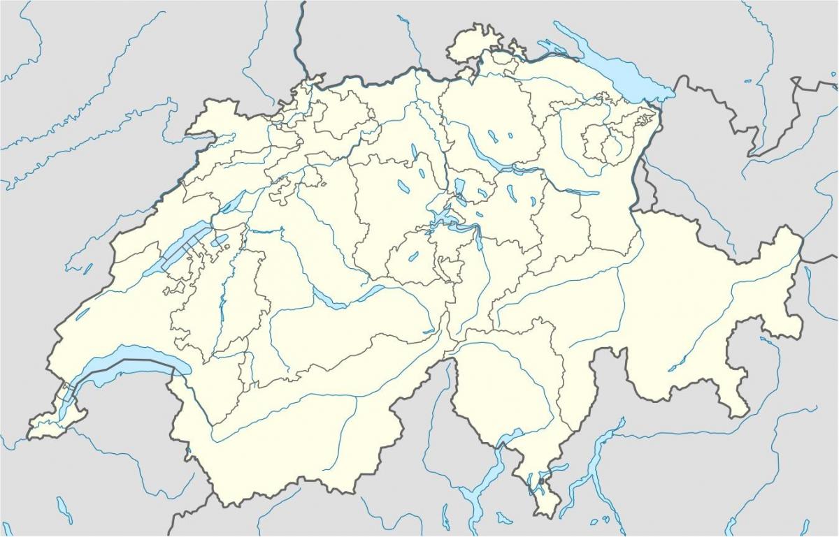 Karte der Schweiz Karte-Vektor