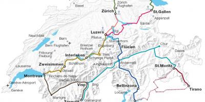 Schweiz Zug route anzeigen