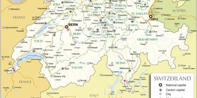Internationale Flughäfen in der Schweiz anzeigen