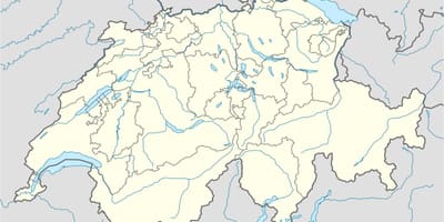 Karte einfache Karte der Schweiz