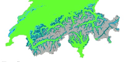 Karte der Schweiz Klima