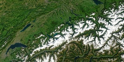 Karte der Schweiz satellite