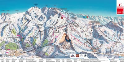 Karte von der Schweiz Weg