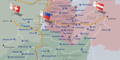 Skigebiete Schweiz Karte