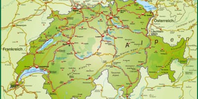Karte von street-Stadtplan von basel (Schweiz)